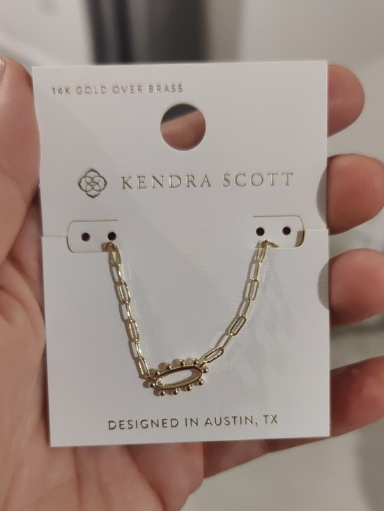 Kendra Scott Jewelry - New!Kendra Scott Emma 14KGold Link Open Framed Pendant Necklace Y2K Cottagecore